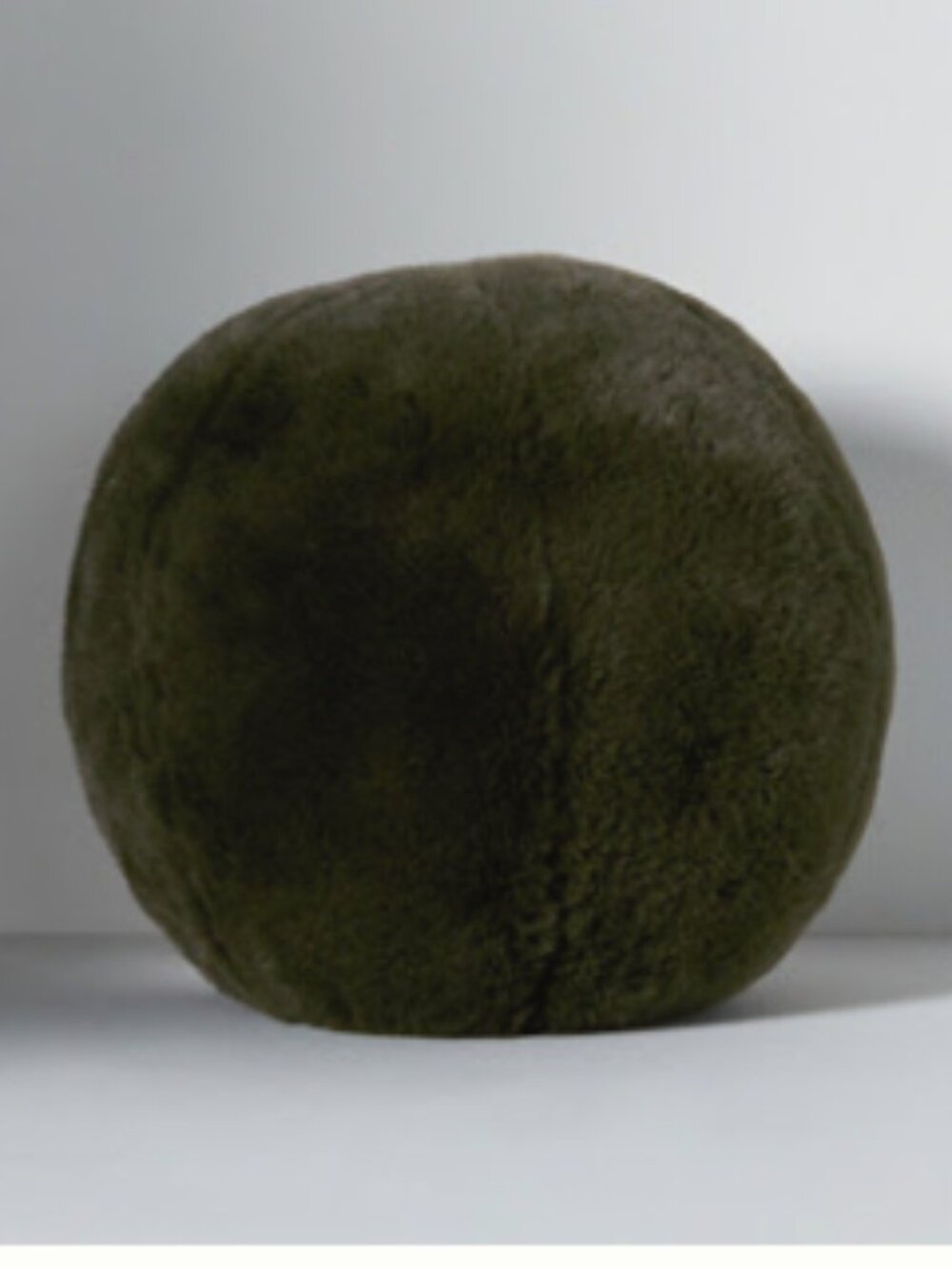 Anthropologie "Sophie" Faux-Fur 12" Round Pillow